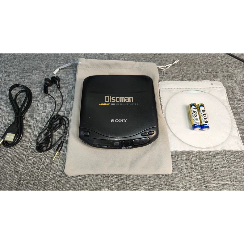 Sony Discman D-131 เครื่องเล่นซีดีแบบพกพา – DAC 1 บิต, Line Out VintageAudio CDPlayer Sony
