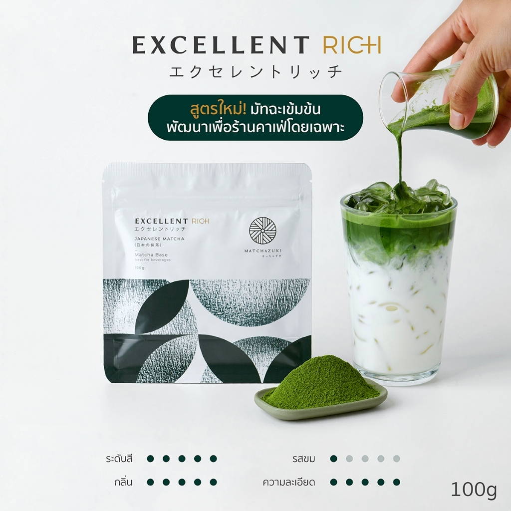 [ของแท้ 100%] MATCHAZUKI Premium Japanese Matcha มัทฉะซูกิ ผงชาเขียวมัทฉะญี่ปุ่นพรีเมี่ยมเกรดเยี่ยม 100ก
