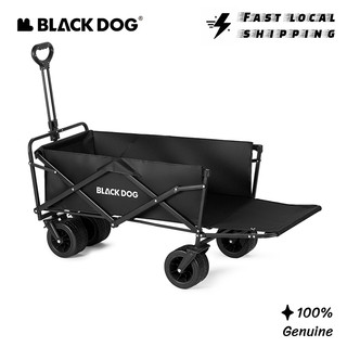 BLACKDOG รถเข็นแคมป์ปิ้ง 380L พับได้ รับน้ำหนัก 230kg Manyou สำหรับชายหาด ตลาด ปิกนิก