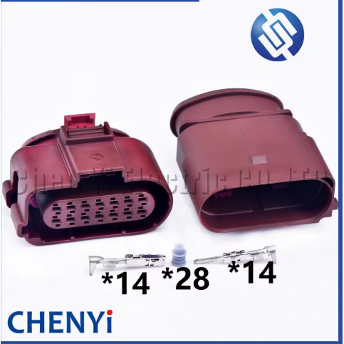 14 Pin ปลั๊กเกียร์กันน้ํารถยนต์ 4H0973717ซี 6X09738174H0 973 717C 6X0 973 817A สําหรับ VW Audi Porsc