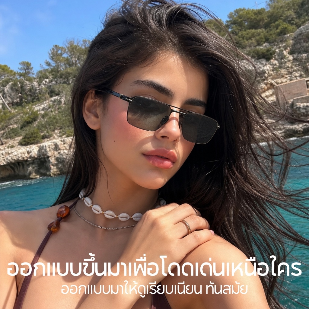 Cyxus نظارة شمسية فوتوكرومية بجسر مزدوج — صورة 4