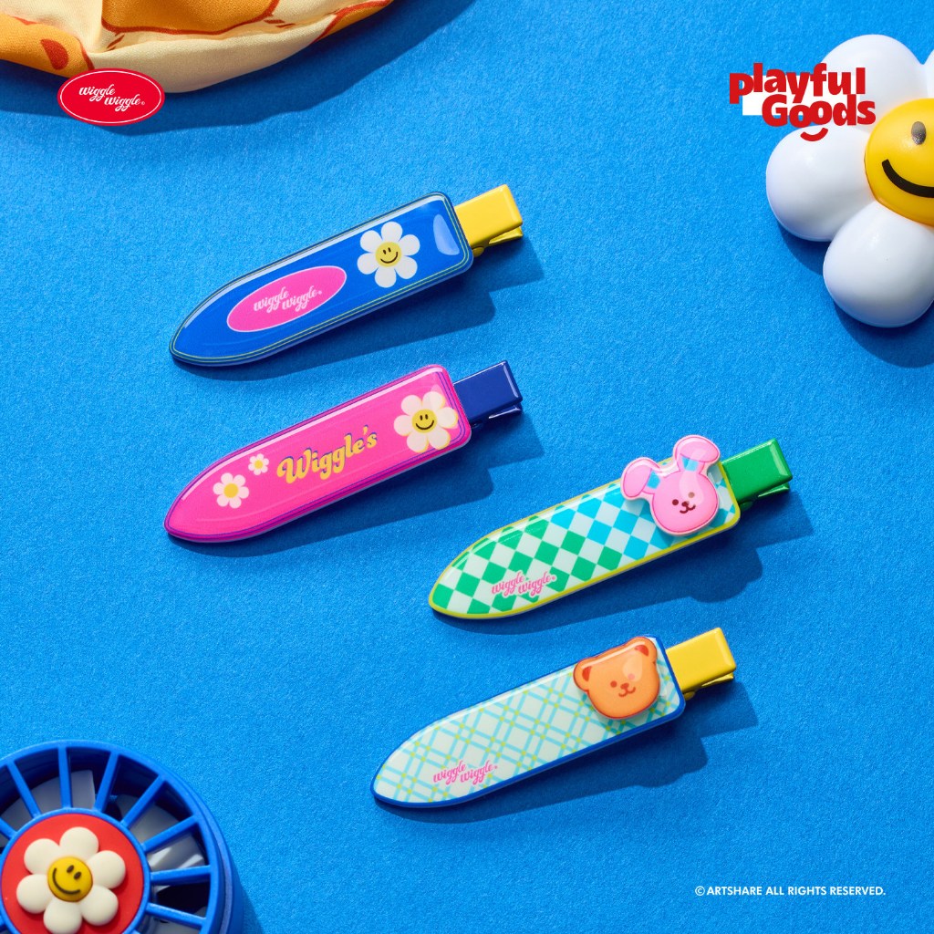 Kapplin🧸Wiggle wiggle กิ๊บติดผม กิ๊บติดผมสไตล์เกาหลี Dopamine คลิปด้านข้างผมหักสไตล์ใหม่