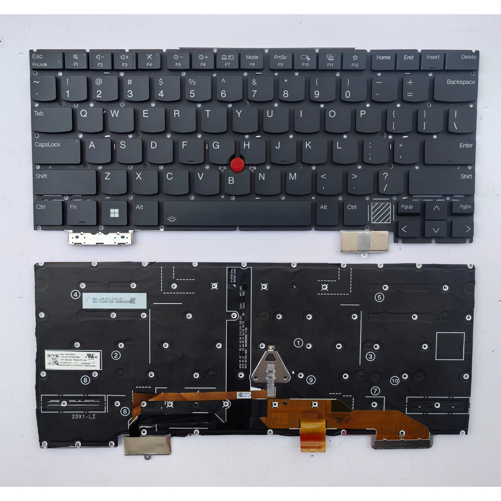 แป้นพิมพ์แล็ปท็อปสําหรับ Lenovo Thinkpad X1 Carbon Gen 12 12nd TP00150A X1C 2024 X1C 2025 X1 Carbon 