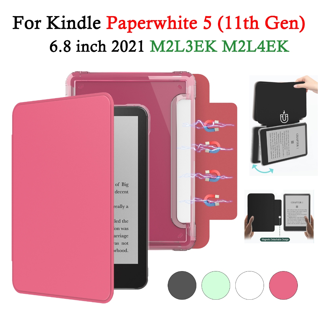 สําหรับ Kindle Paperwhite 5 2021 6.8 11th Gen M2L3EK M2L4EK E-Reader แม่เหล็กแยกอะคริลิคกรณี