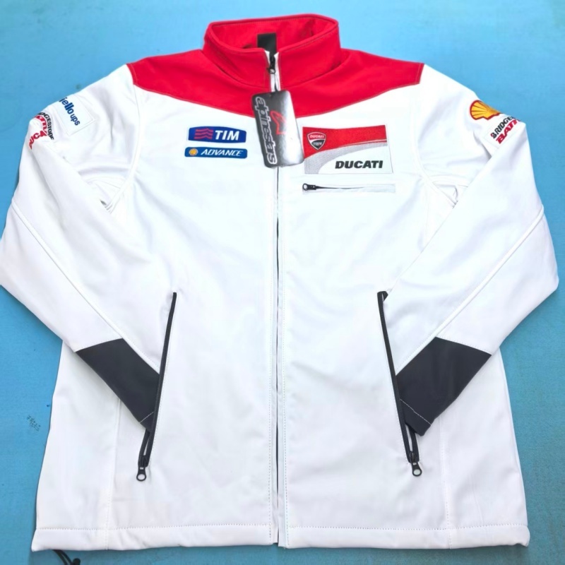การกําหนดค่าของ Ducati: เสื้อแจ็คเก็ตขี่มอเตอร์ไซค์ปักลายทีมโรงงาน Honda MotoGP (คอลเลกชันฤดูใบไม้ร่