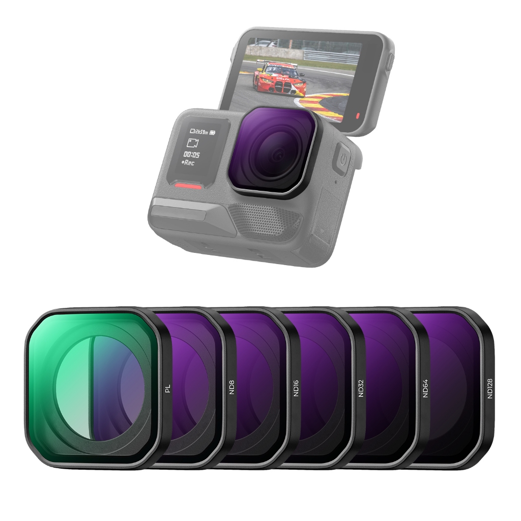 K&F 6-Pack Screw-On PL ND8/16/32/64/128 Filter สําหรับ Insta360 Ace Pro 2