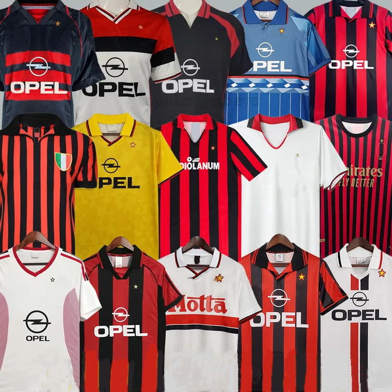 เสื้อฟุตบอลเด็กย้อนยุค - Classic 1990s Style - Gullit, Maldini, Baresi, Van Basten, Ronaldo, Kaka, I