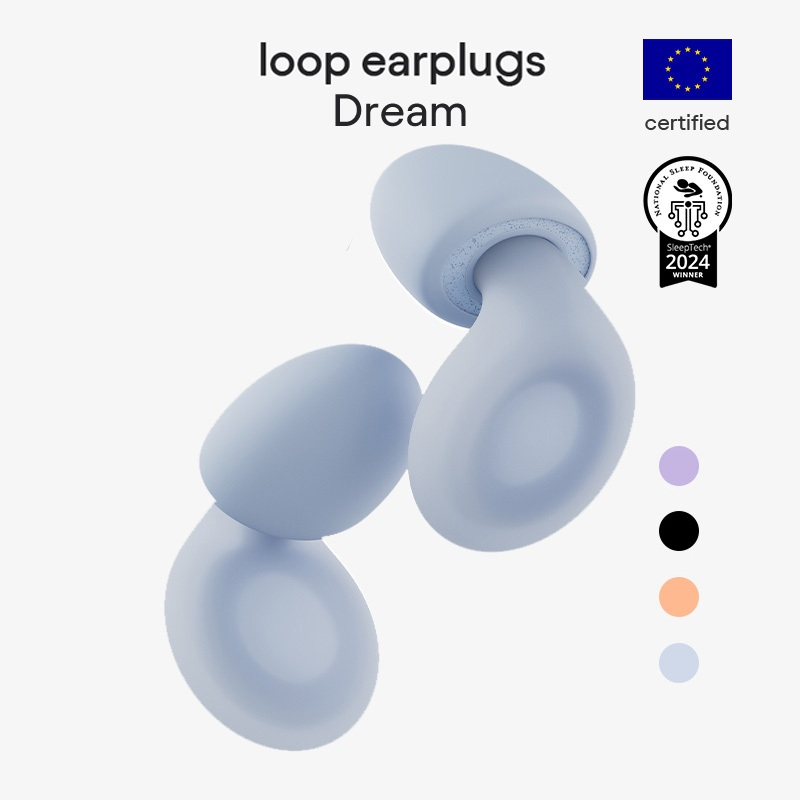 Loop Dream – ที่อุดหูซิลิโคน/หน่วยความจําโฟมสําหรับการนอนหลับสบาย | ที่อุดหูที่สะดวกสบายสําหรับการนอ