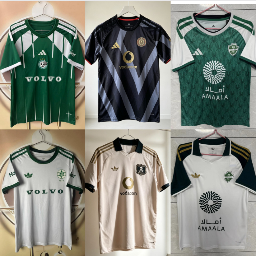 2026-27 Orlando Pirates & Maccabi Haifa & Al-Ahli Saudi Home/Away เสื้อฟุตบอลผู้ชาย S-4XL 1:1