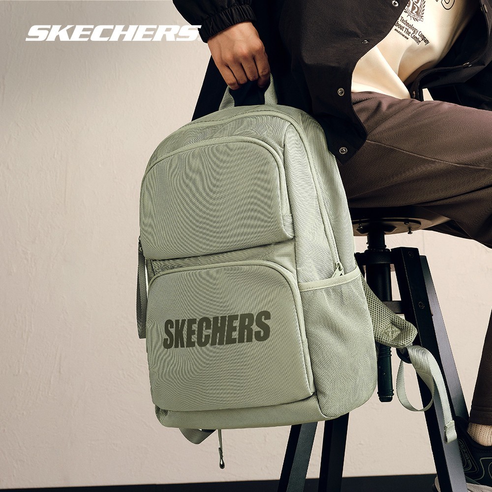 Skechers กระเป๋าเป้สะพายหลัง สไตล์แฟชั่นกลางเพศ ดูดี ทนคราบส