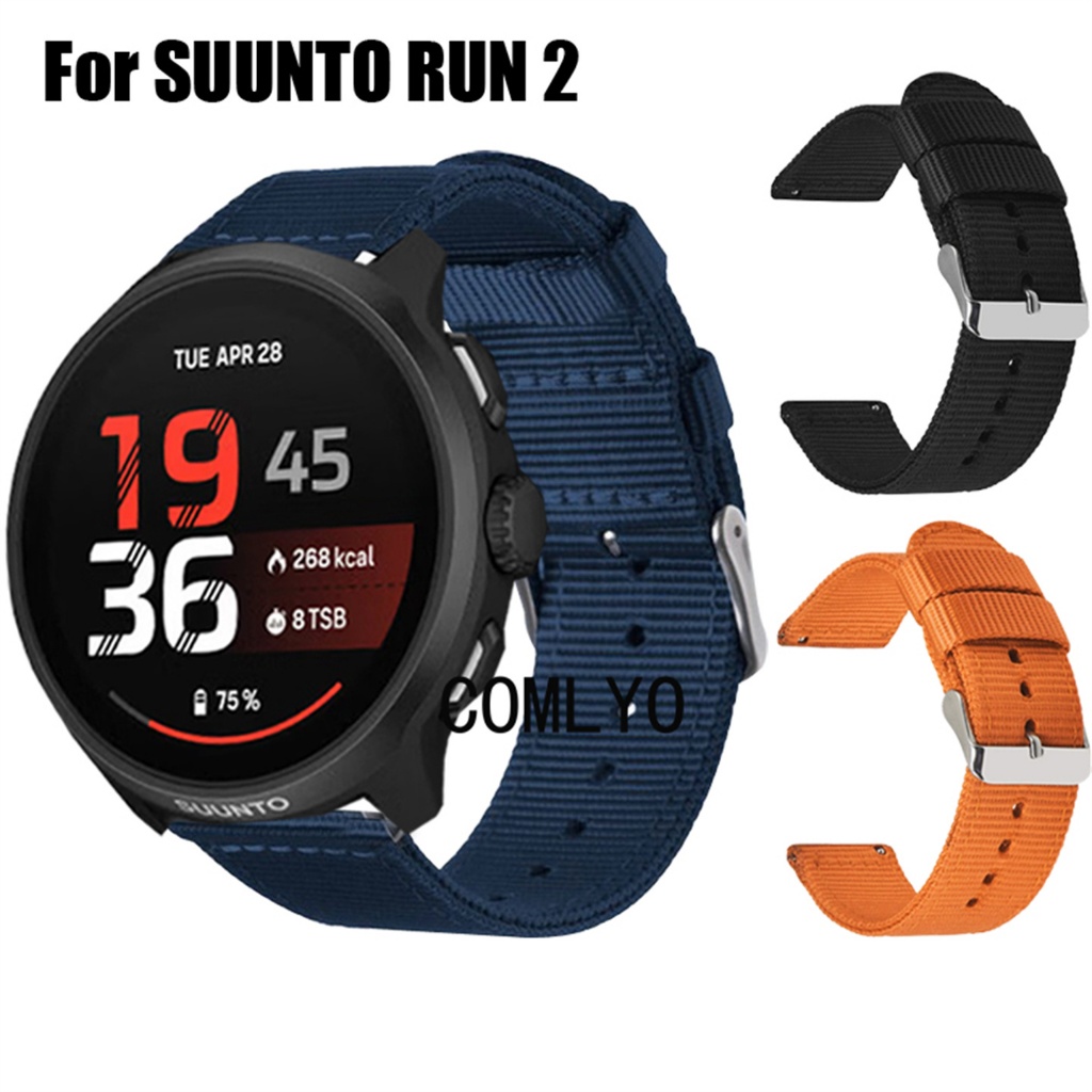 สําหรับ SUUNTO RUN 2 สายนาฬิกาสมาร์ทไนลอนผ้าใบนุ่มผู้หญิงผู้ชายกลางแจ้ง Band