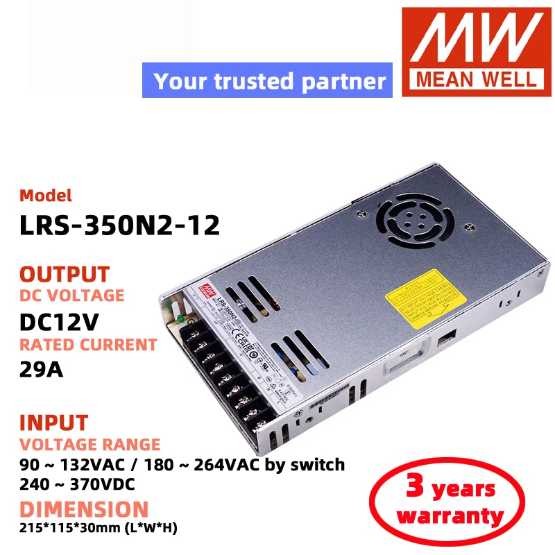 MEAN WELL LRS-350N2-24 LRS-350N2-12 LRS-350N2-36 LRS-350N2-48 DC12V 24V 48V Switching Power Supply M