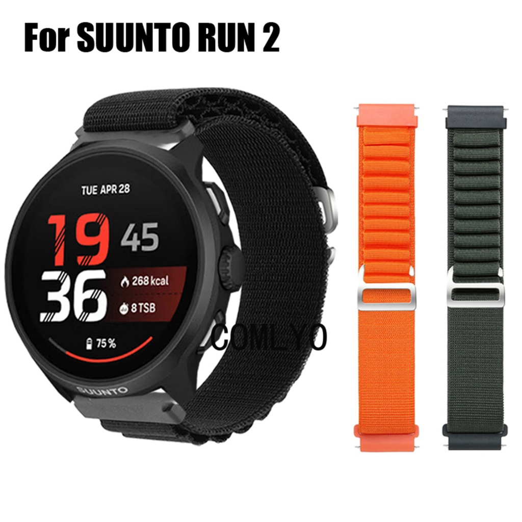 สําหรับ SUUNTO RUN 2 สายนาฬิกาสมาร์ทไนลอนนุ่มผู้ชายผู้หญิงกีฬากลางแจ้งสายรัดข้อมือ