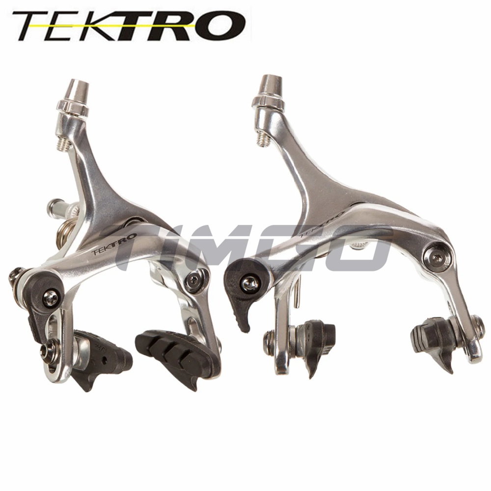 Tektro R315 จักรยานเสือหมอบ Dual Pivot C-Brake Rim เบรค Caliper Q/R Safe Locking สีเงิน
