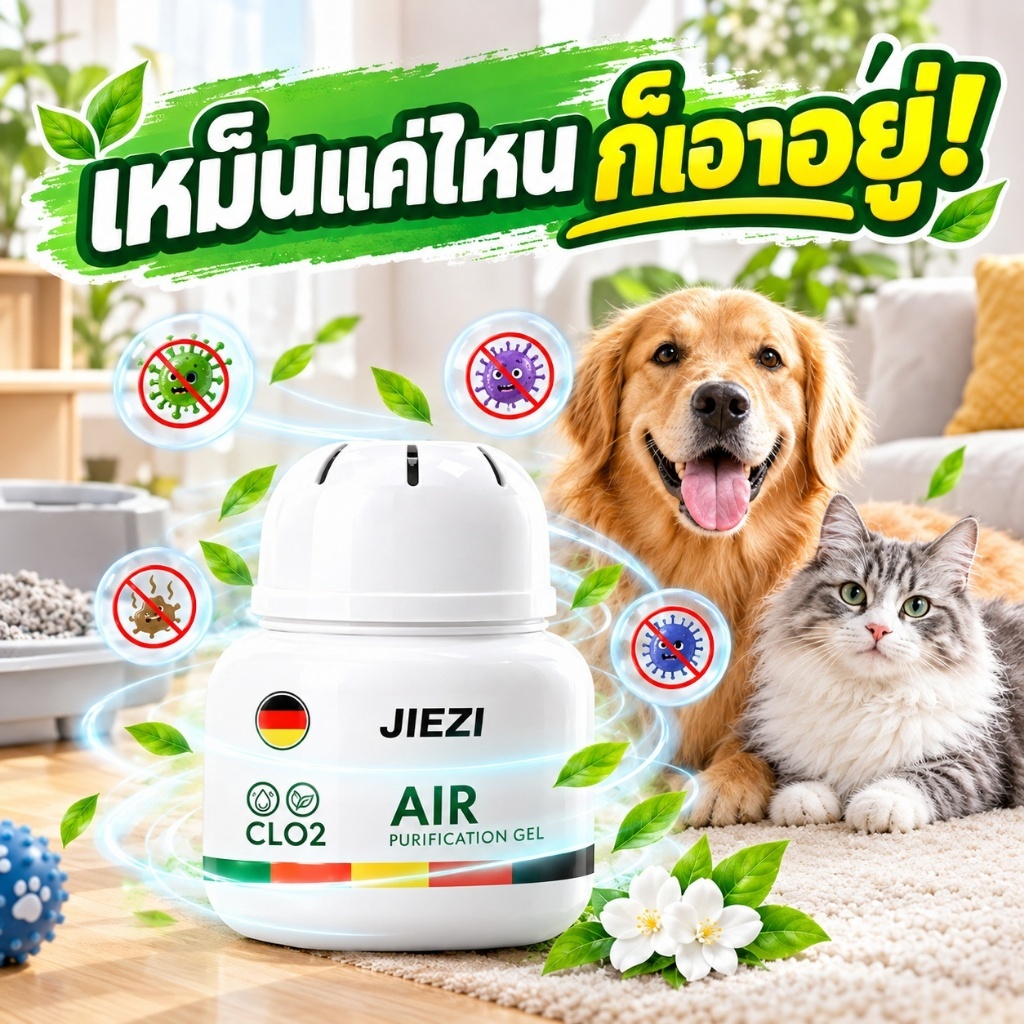 ขจัดกลิ่นเหม็นของสัตว์เลี้ยง กำจัดกลิ่นสัตว์เลี้ยง กำจัดกลิ่นฉี่แมว อึสัตว์เลี้ยง สูตรขจัดแรง ยับยั้งแบคทีเรีย