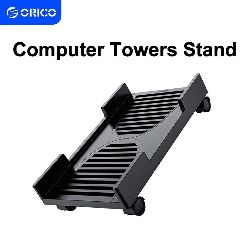 Orico คอมพิวเตอร์ขาตั้ง CPU คอมพิวเตอร์โฮสต์วงเล็บถาดคอมพิวเตอร์ขาตั้งโต๊ะล้อสําหรับกรณีคอมพิวเตอร์ 