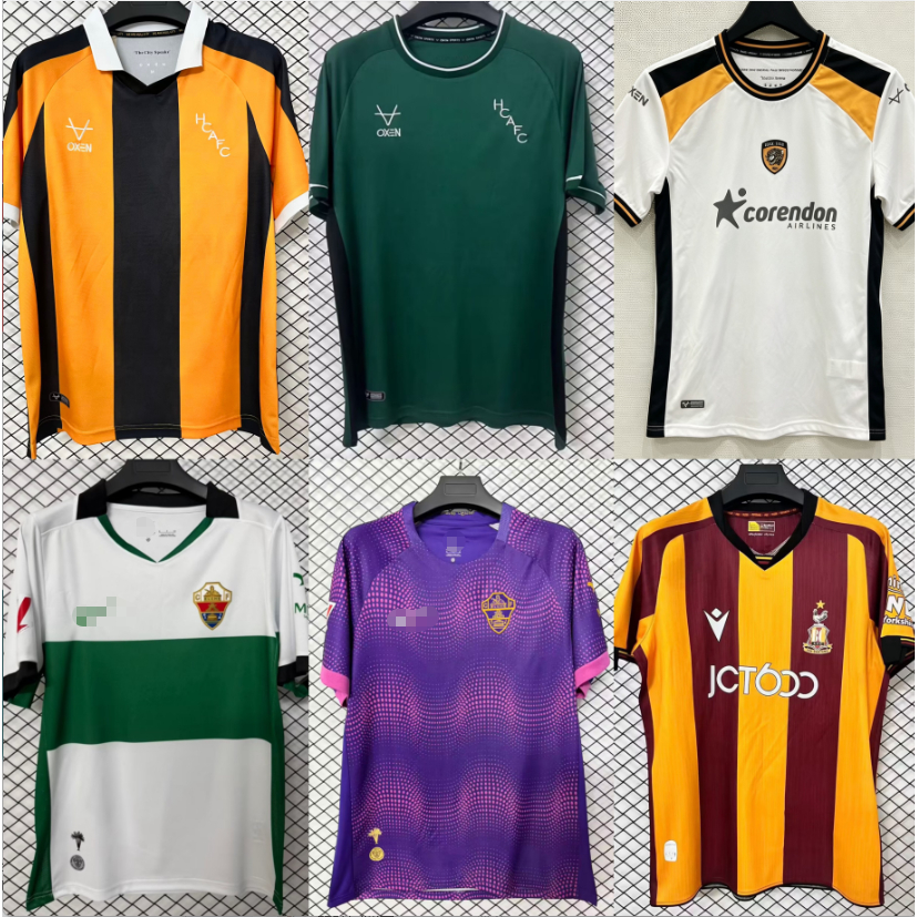 2026-27 Bradford & Hull City & Elche Home/Away เสื้อฟุตบอลผู้ชาย S-4XL 1:1