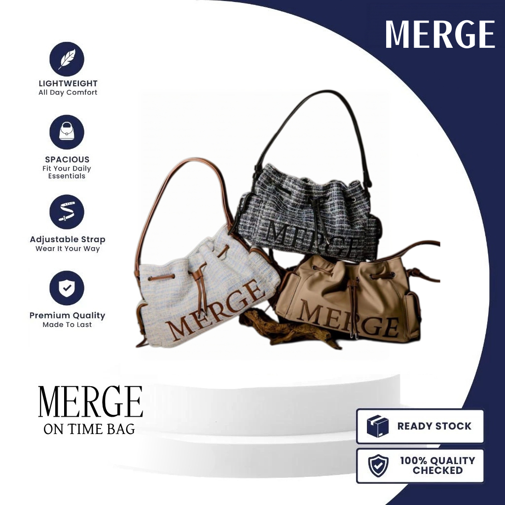 พร้อมส่ง 🚀 กระเป๋า MERGE รุ่น On Time Bag ของแท้ 100% มือ 1 ไม่แกะกล่อง กระเป๋าแบรนด์ไทยยอดฮิต