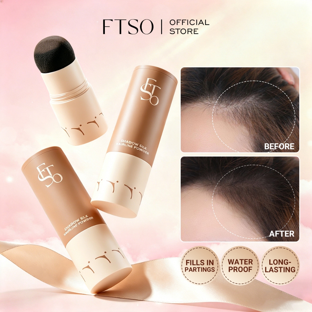 FTSO กันน้ํา Hairline Shadow Silk Hairline Powder Filler Powder Stick Cover ผมบาง 2G