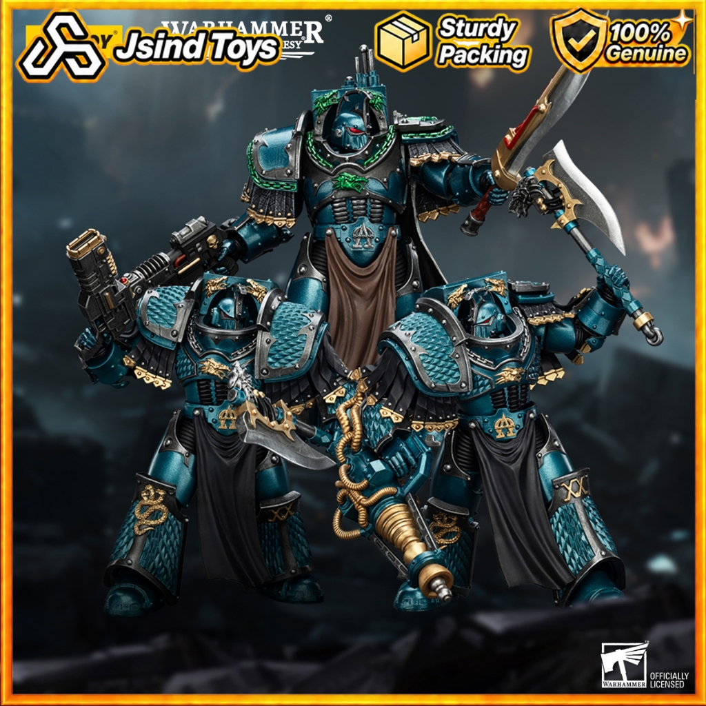 [มีในสต็อก] JOYTOY WARHAMMER "The Horus Heresy" Alpha Legion Lernaean Terminator & Legion Praetor 1/18 Action Figure