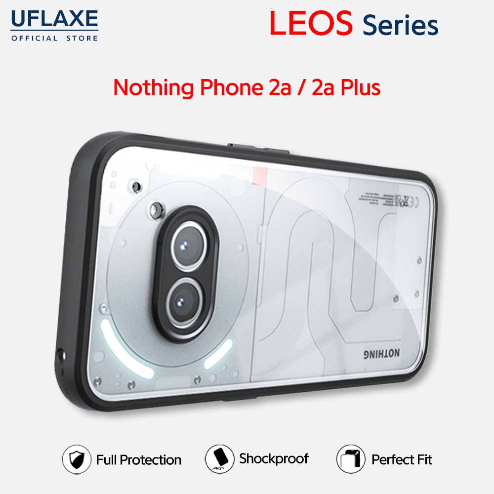 UFLAXE LEOS - สําหรับ Nothing Phone 2a / Nothing Phone 2a Plus Case - เคสแข็งกันกระแทกแบบด้าน, เคสโทรศัพท์ที่ทนทานป้องกันลายนิ้วมือป้องกันสีเหลือง