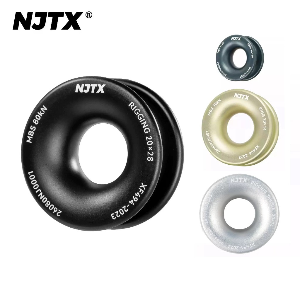 NJTX เชือกกู้ภัย SRT J36 คู่มือปีนต้นไม้เชือกห่วง Marine Low แรงเสียดทานเชือกแหวนแหวน