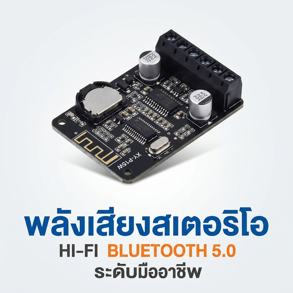 10W / 15W / 20W สเตอริโอบลูทู ธ 5.0 คณะกรรมการขยายอำนาจ 12 โวลต์ / 24 โวลต์พลังงานสูงโมดูลขยายเสียงดิจิตอล XY-P15W
