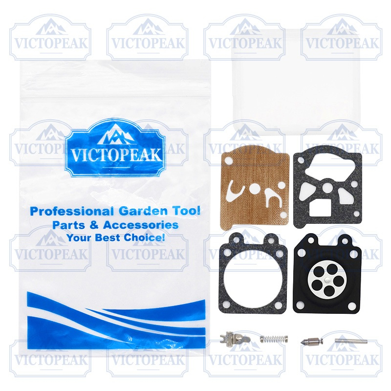 VICTOPEAK อะไหล่สําหรับเลื่อยยนต์ 45 52 58 ชุดแปดชิ้น MP16 ชุดซ่อมคาร์บูเรเตอร์ไดอะแฟรม