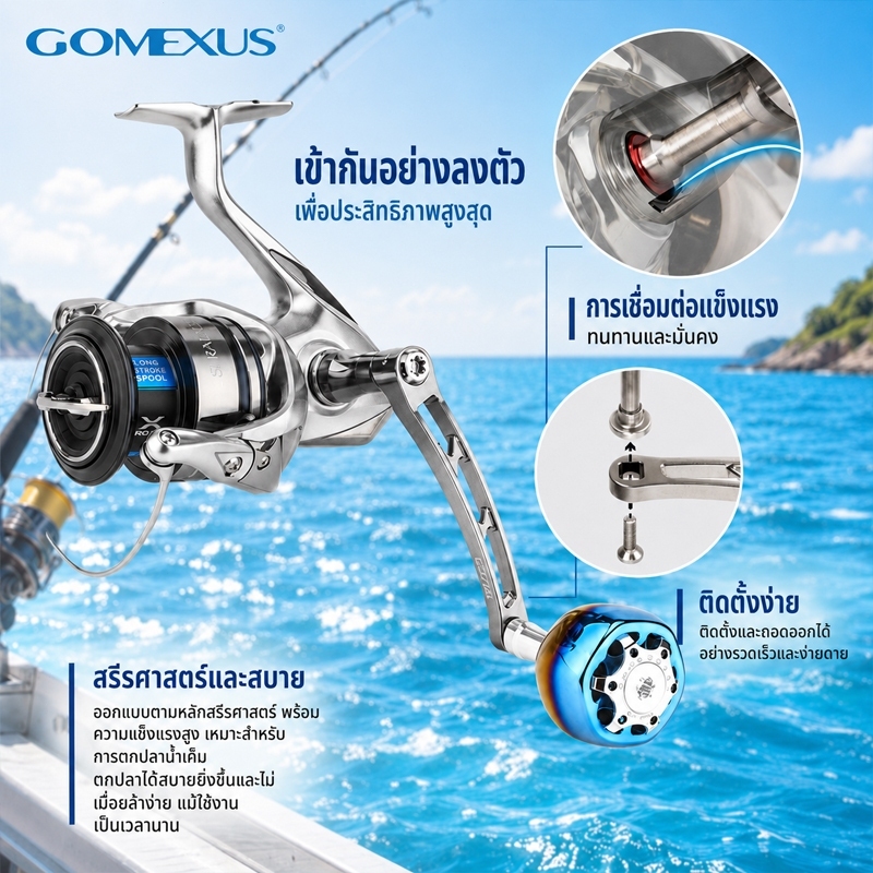 Gomexus ذراع بكرة جِغ Hunter Galaxy — صورة 7