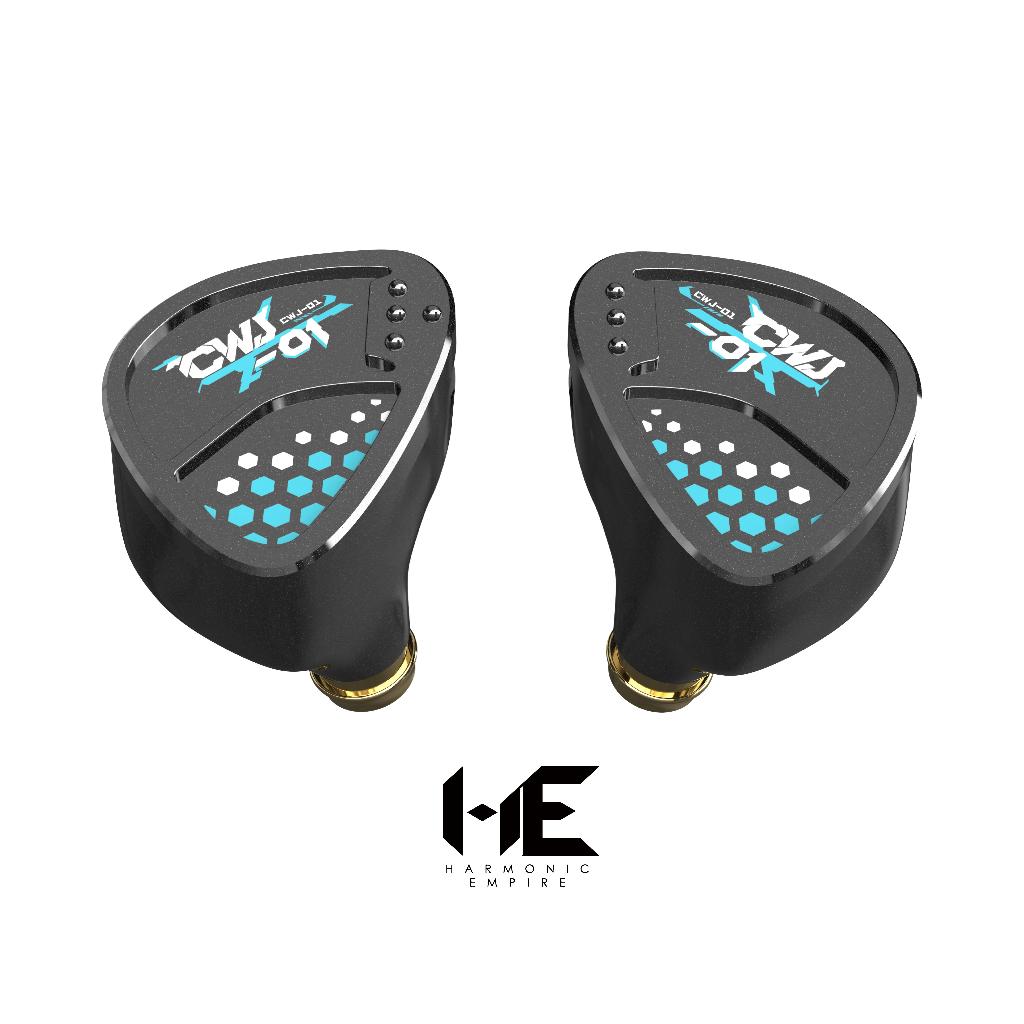 HE CAIWENJI 10 มม.แบบไดนามิกHi-Fiหูฟังชนิดใส่ในหู 0.78 มม.2Pinพรีเมี่ยมสายIMEs Cai WenJi