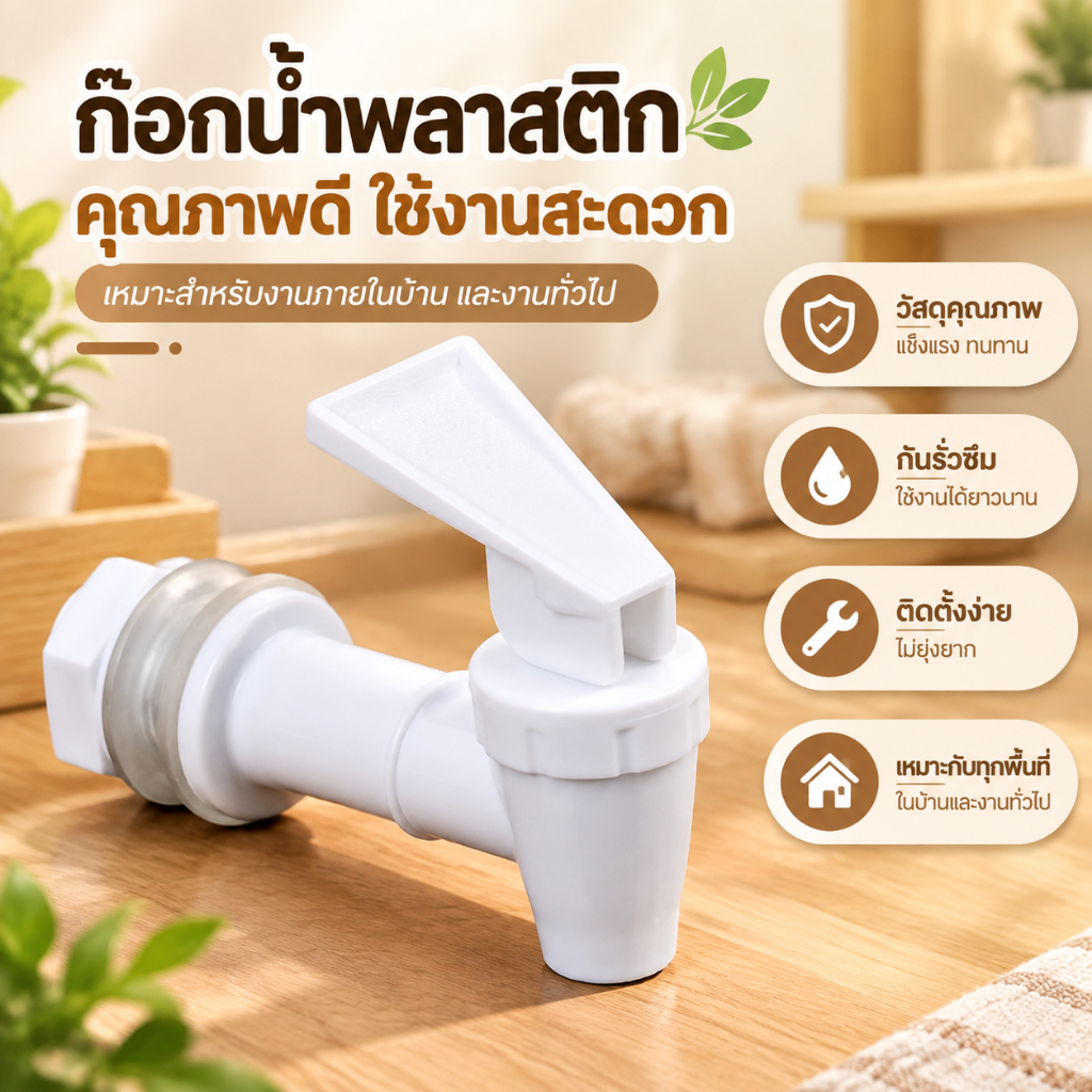 [qowine] หัวจุกก๊อกน้ํา พลาสติก เส้นผ่าศูนย์กลาง