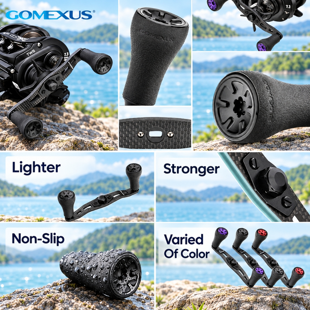 Gomexus ذراع بكرة كربون Finesse ‏95 مم — صورة 7