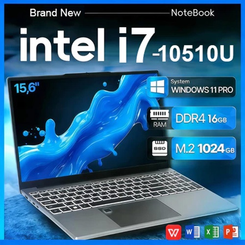 [ในสต็อก] ใหม่ Intel Core i7 10th ตัวแทนHD 15.6 นิ้วแล็ปท็อป, 16GB+1TB SSD, ปลดล็อคลายนิ้วมือ, สํานักงาน/เกม/ออกแบบ + รับประกัน 2 ปี
