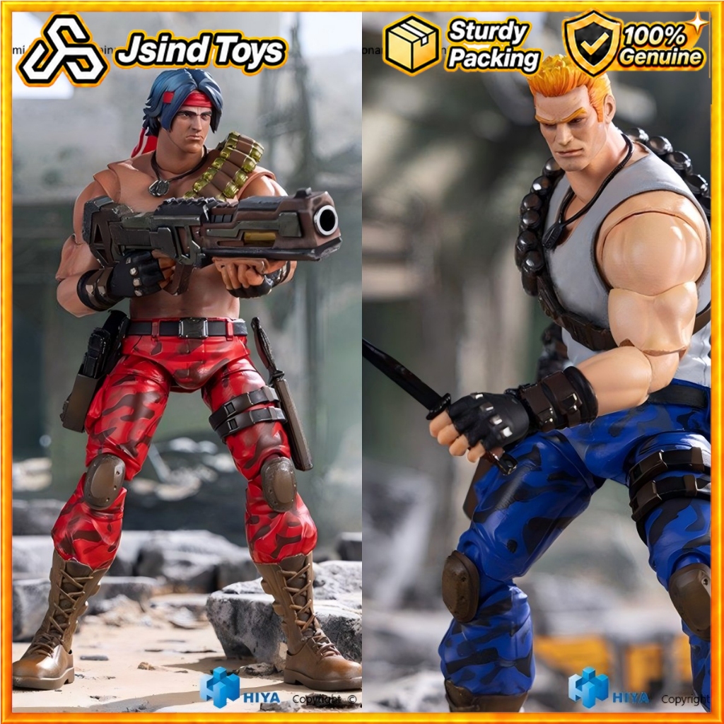 มีในสต็อกHIYA Contra Bill & Lance 1/18 Action Figure
