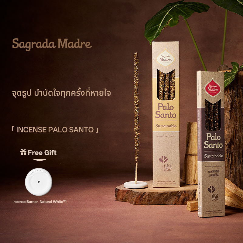 ธูปหอม ธูปหอมธรรมชาติ 100% ธูป Sagarda Madre - PALO SANTO 8 ชิ้น/กล่อง