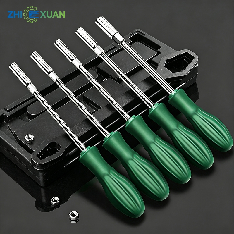 ZHI XUAN ไขควงซ็อกเก็ตหกเหลี่ยม ก้านยาว ขนาด 5mm-14mm อเนกประสงค์ ประแจขันน็อต