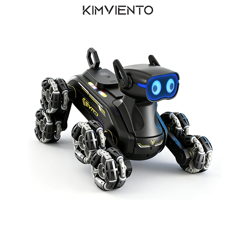 KIMVIENTO หุ่นยนต์สุนัขอัจฉริยะ หุ่นยนต์ควบคุมระยะไกลไดรฟ์รีโมทคอนโทรล