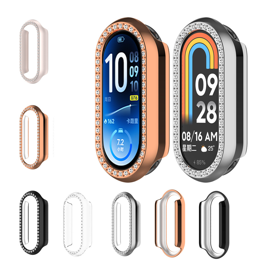 เคสสําหรับ Xiaomi Smart Band 11 10 9 8 NFC เซรามิคกรอบ PC Miband Mi Band กันชนนาฬิกาฝาครอบกรณีป้องกันหน้าจอ