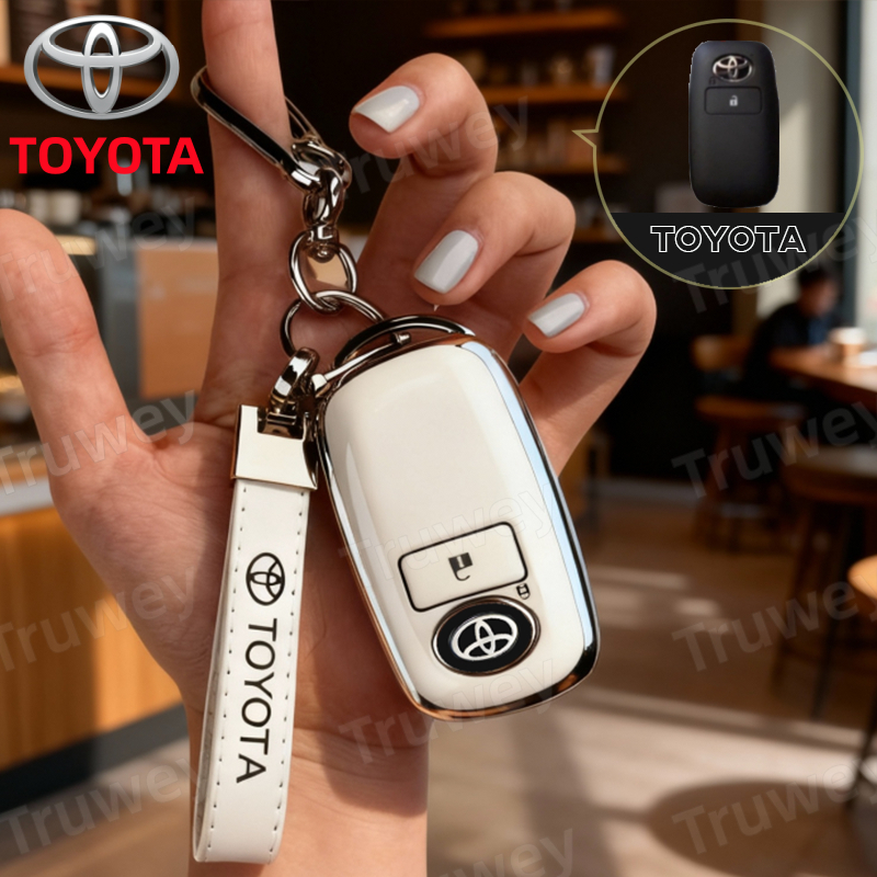 สําหรับ Toyota Vios 2023 Yaris Ativ Avanza Veloz Raize Toyota Key Cover Toyota พวงกุญแจ Keyless รถอุปกรณ์เสริม