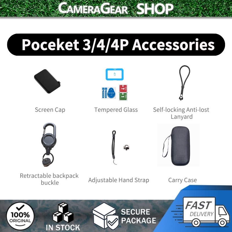CameraGear Osmo Pocket 3/Osmo Pocket 4/Pocket 4P Accessories Desktop Mount/Carry Case/Non-Slip Mount.etc