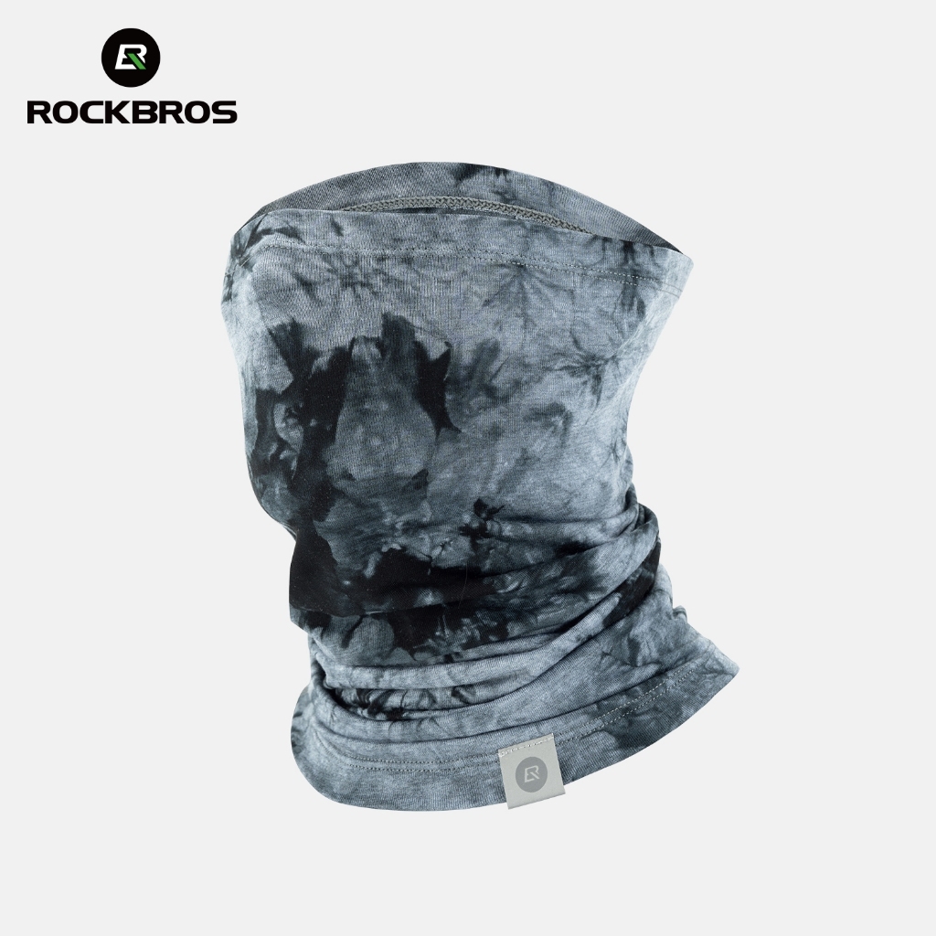 【TH Delivery】ROCKBROS Reversible Tie-Dye ผ้าพันคอ Windproof ขี่จักรยานคออุ่น Moisture Wicking Bandana คอ Gaiter สําหรับผู้ชายผู้หญิง — صورة 6