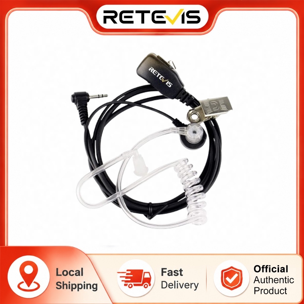Retevis fbi หูฟัง 2.5 มม.PTT Acoustic Tube Earpiece สําหรับ RT45 Motorola TLKR T82 T62 T80 Extreme