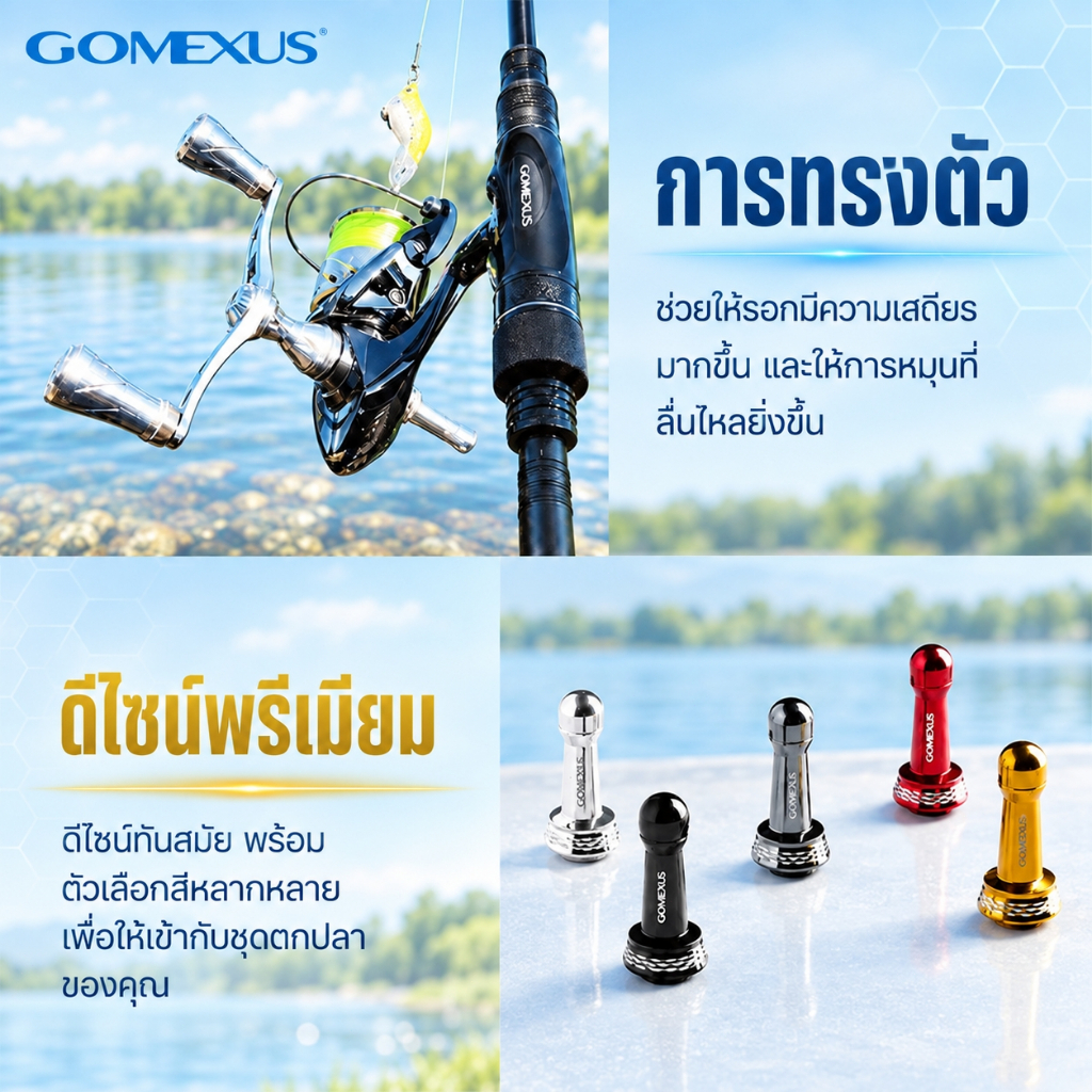 Gomexus حامل حماية بكرة الصيد ألمنيوم 39 / 42 مم — صورة 6