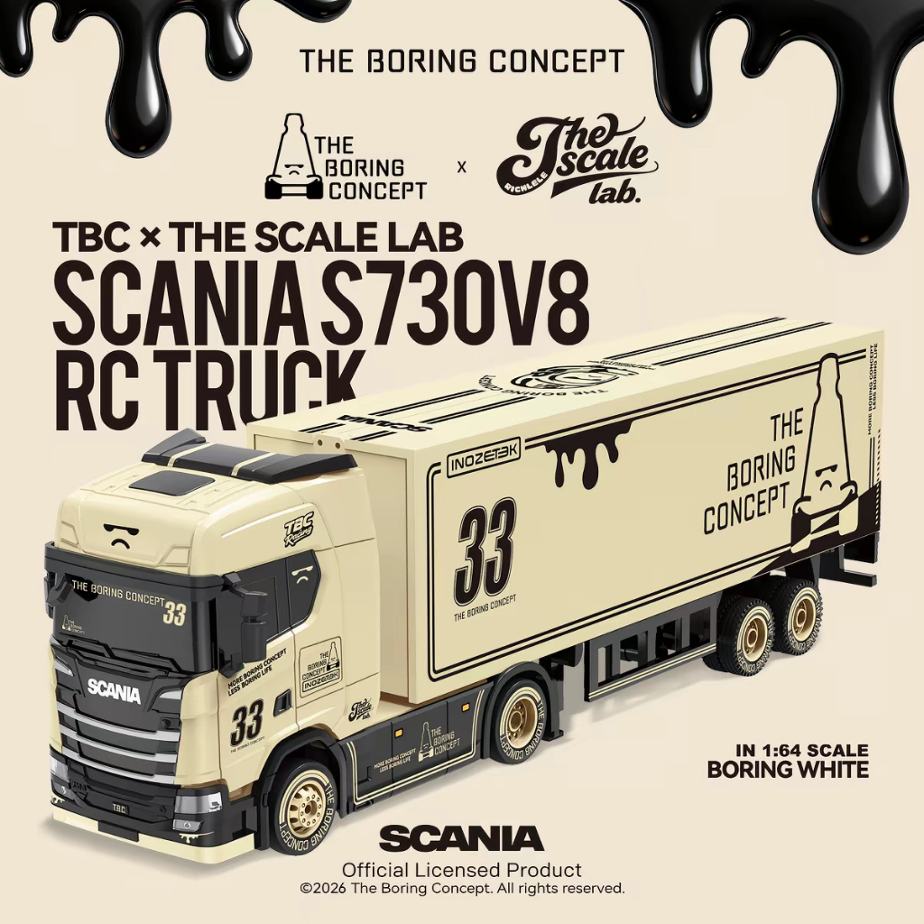 WNF ได้รับอนุญาตอย่างเป็นทางการ 1:64 SCANIA Full Proportional Gyro RC Drift รถบรรทุกรุ่น - Collectors Edition & Boy ของขวัญ