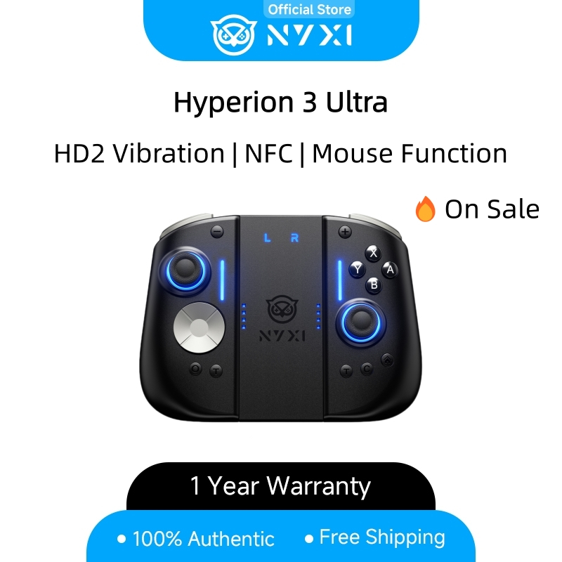 NYXI Hyperion 3 Ultra Joypad สําหรับ Switch2 ไร้สาย Joycon TMR 9-Gyro Turbo