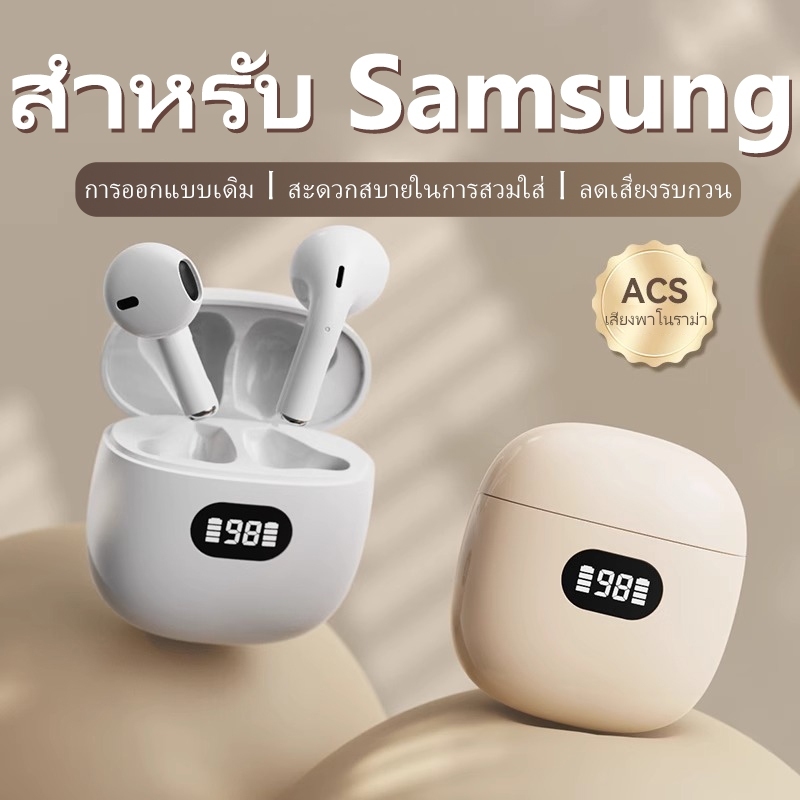SAMSUNG-พิเศษ บลูทูธไร้สายไฮไฟเสียงยกเลิกหูฟังเดิมพร้อมไมโครโฟนหูฟังสําหรับเล่นเกมหูฟังนอนหลับ