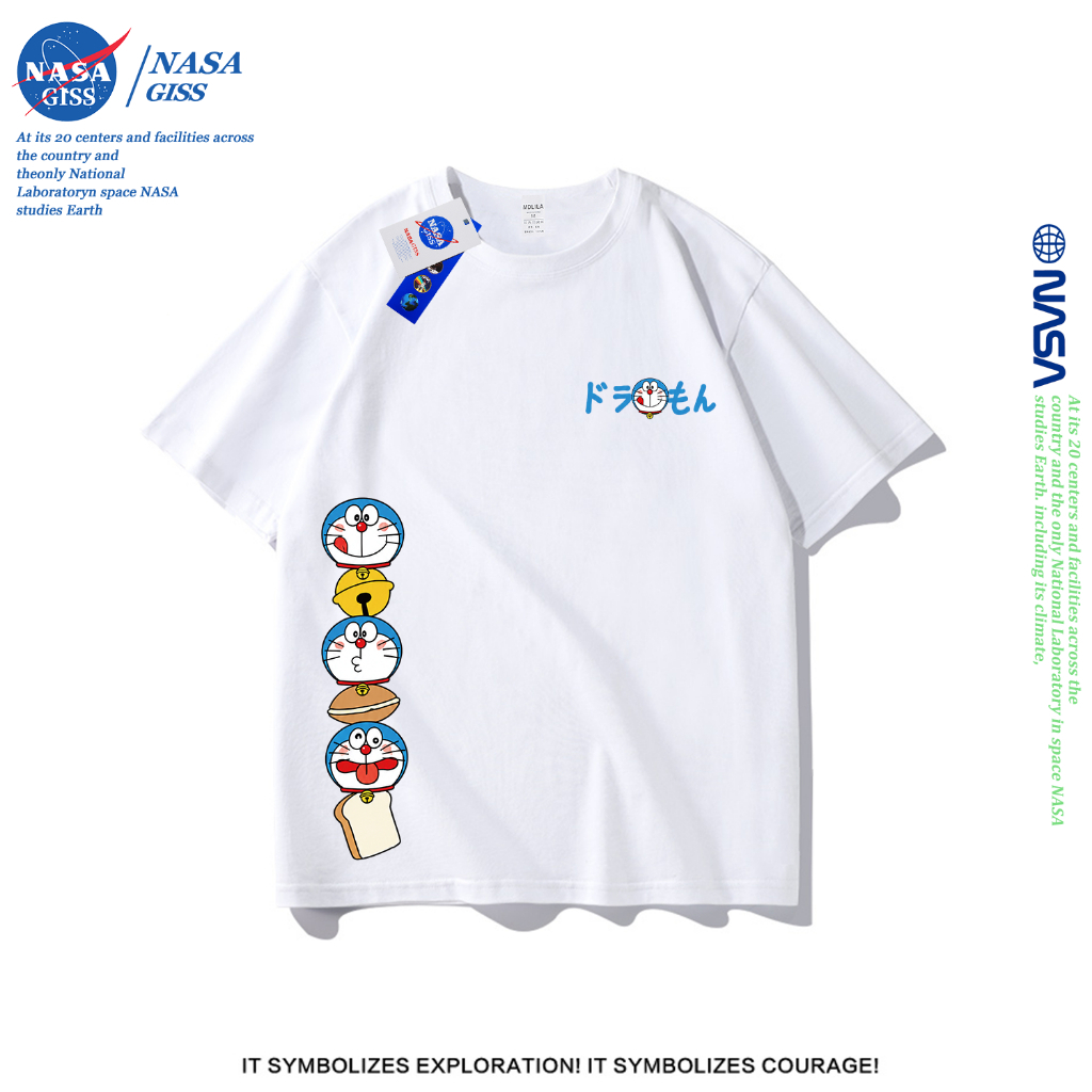 NASA تيشيرت بطباعة دورايمون
