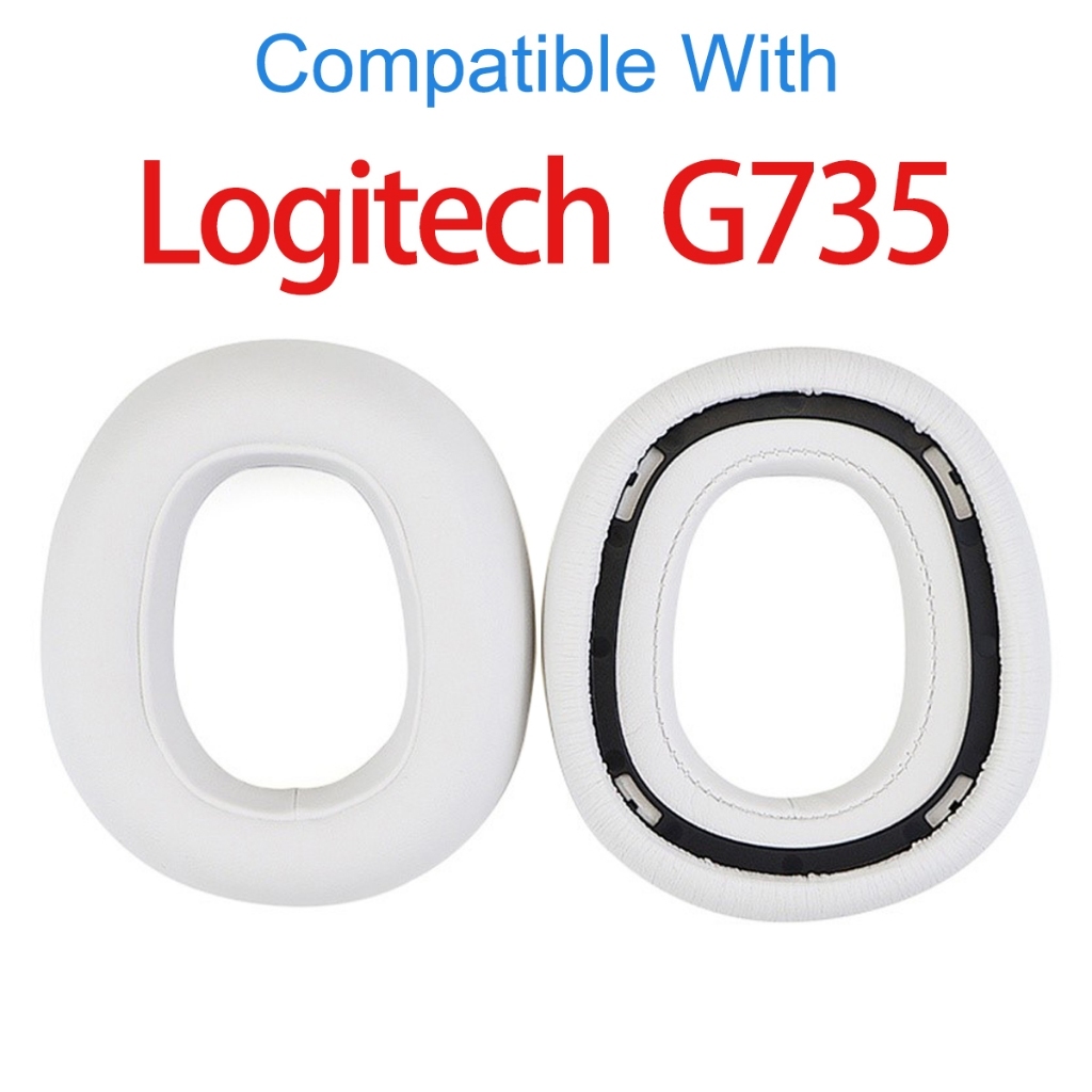 เปลี่ยนแผ่นรองหูฟังสําหรับ Logitech G735 หูฟังแผ่นรองหูฟังเบาะฟองน้ําชุด Earmuffs