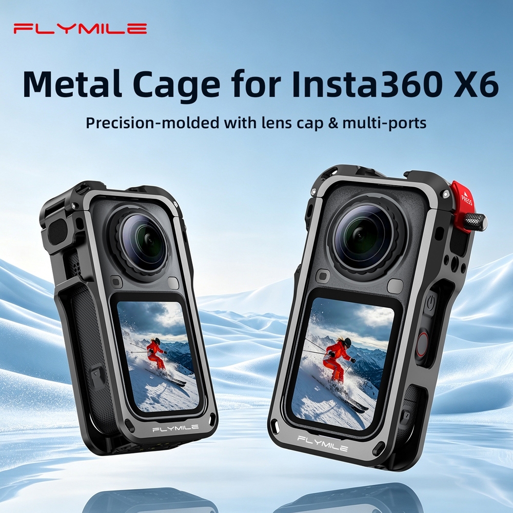 สําหรับ Insta360 X6 กรงกระต่ายกล้องกีฬากรอบป้องกันเปลือกป้องกันการตก x6 ป้องกันกล้องอุปกรณ์เสริมพิเศษ