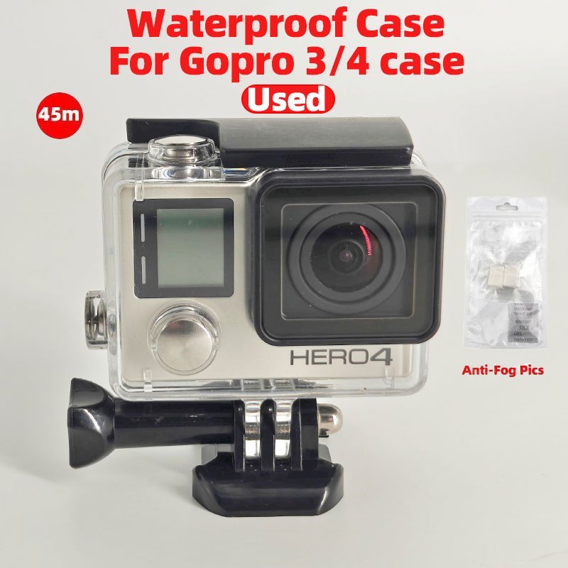 เคสกันน้ำสำหรับ GoPro Hero 4/3/3+ Touch เคสป้องกันสำหรับดำน้ำ อุปกรณ์เสริมสำหรับกล้องแอ็คชั่นแคม Waterproof Case